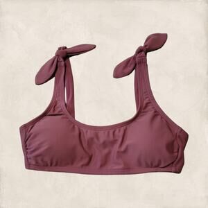 Xhilaration Purple Dusk Knot Shoulder Bikini Top Size M